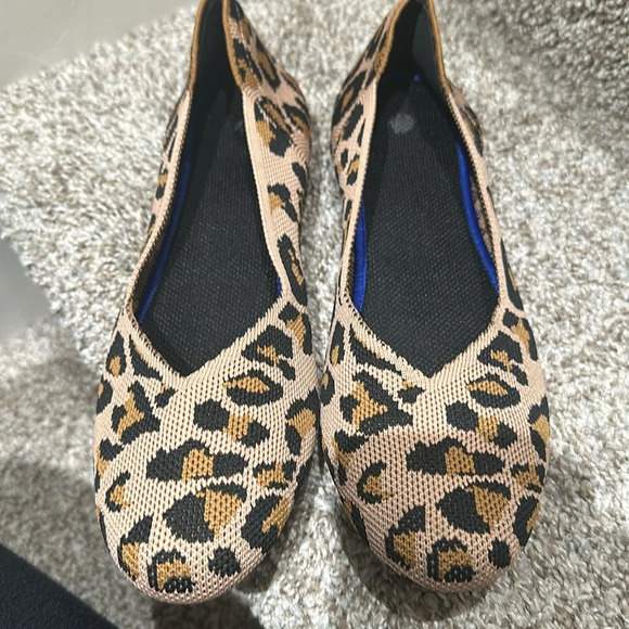 NWOT Round Toe Ballet Flat Comfortable Classic Mesh Dress Shoes Brown Le… - Picture 4 of 5